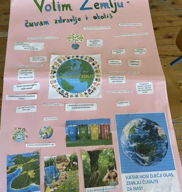 VOLIM ZEMLJU – ČUVAM OKOLIŠ I ZDRAVLJE